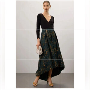 Hutch Marilyn High Low Jacquard Formal Dress